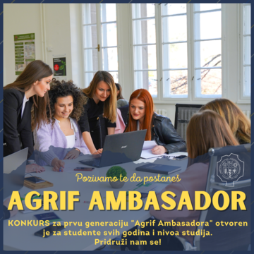 Konkurs za “AGRIF Ambasadore” 